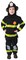 The Costume Center Black and Green Firefighter Unisex Children Fancy Dress Costume - Small